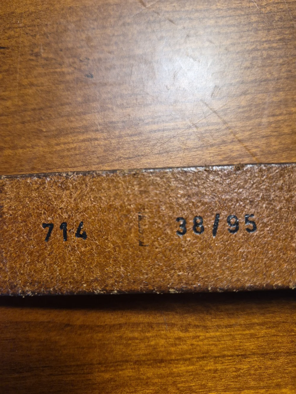 Cedric Men's Brown Leather Bench Made In England Size 38